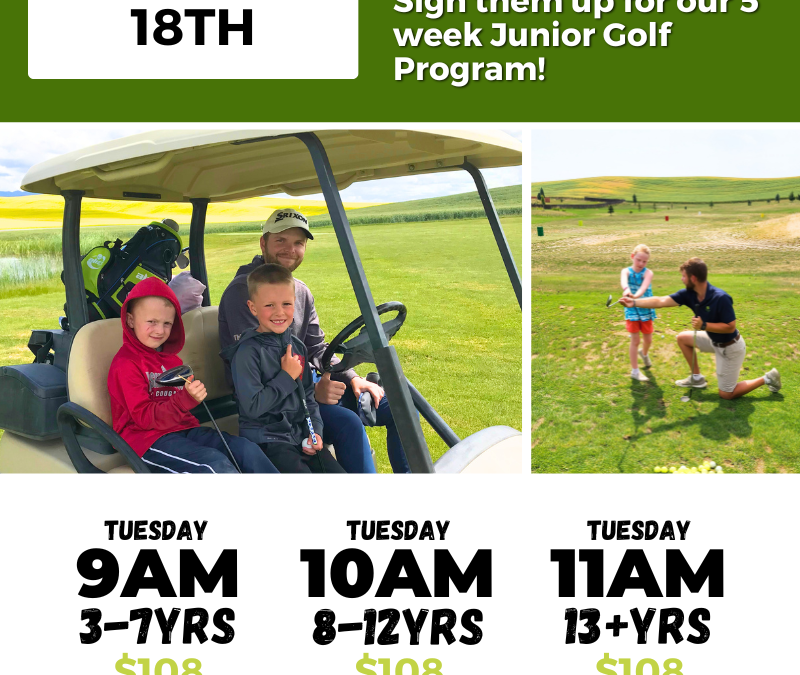 Junior Golf Starting!