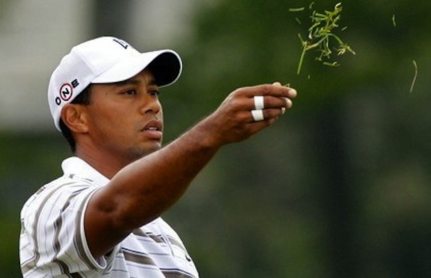 playing golf in the wind