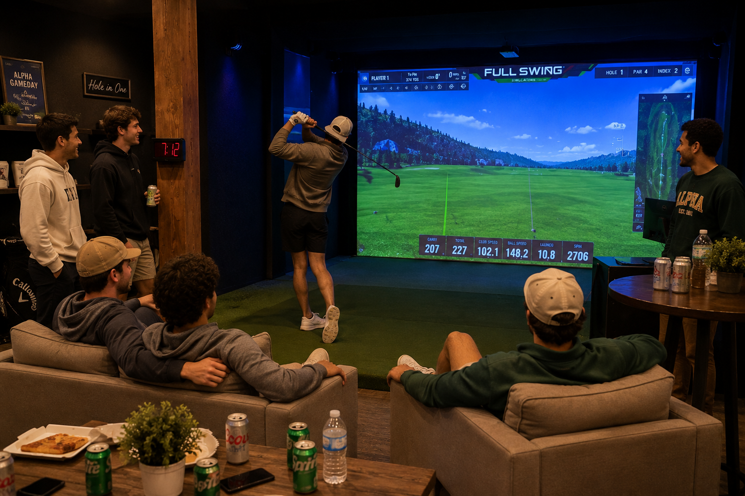 greek brotherhood event on the simulators in pullman Washington