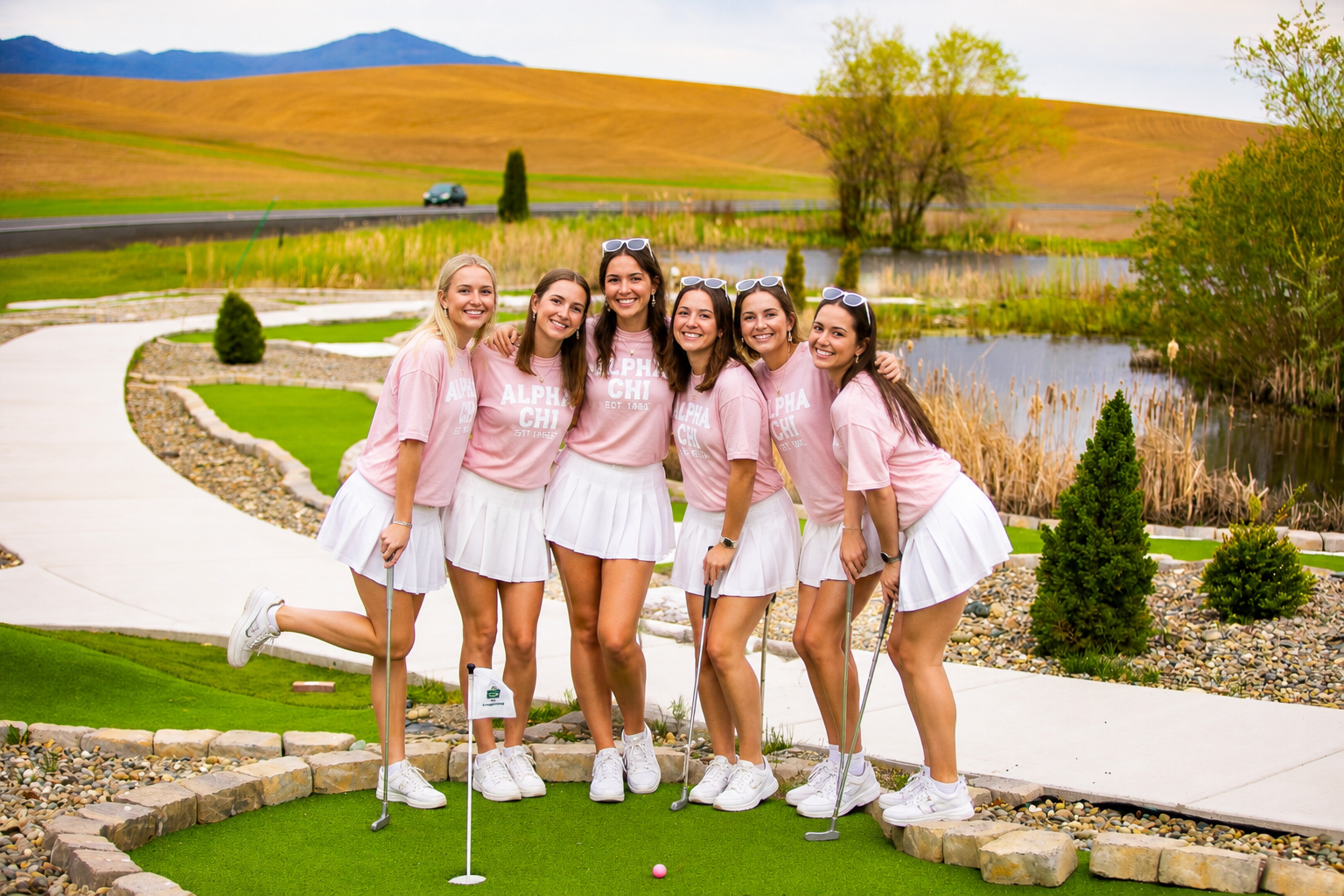 sorority sisterhood mini golf event